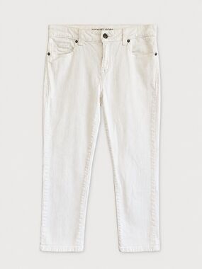 Michael Kors White Cropped Skinny Jeans-Size 4